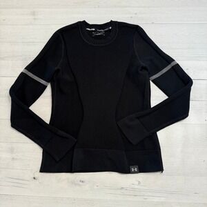 Under Armour Women UA INTELLIKNIT Phantom Sweater Black Womens small